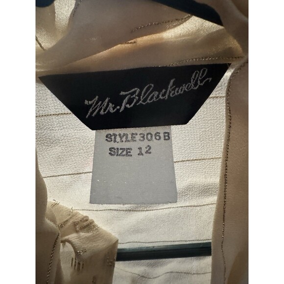 Mr Blackwell Vintage Blouse Size 12 - Picture 3 of 3